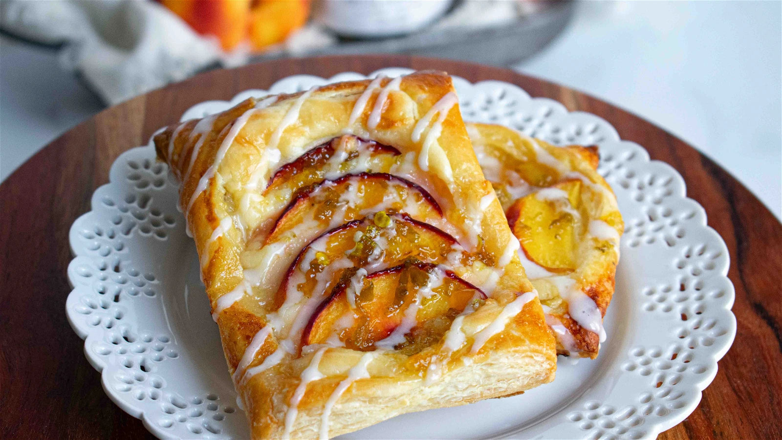 Gesus Palomino Jalapeño Peach Danishes – Gesus Palomino Candied Jalapeños and Marinade/ Cocktail Mix